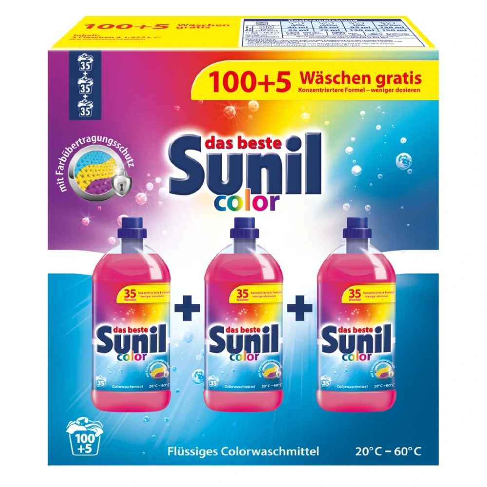 Sunil prací gel 5,775L - 105W Color
