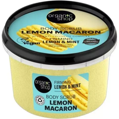 Organic Shop tělový peeling 250ml Lemon Macaron LE