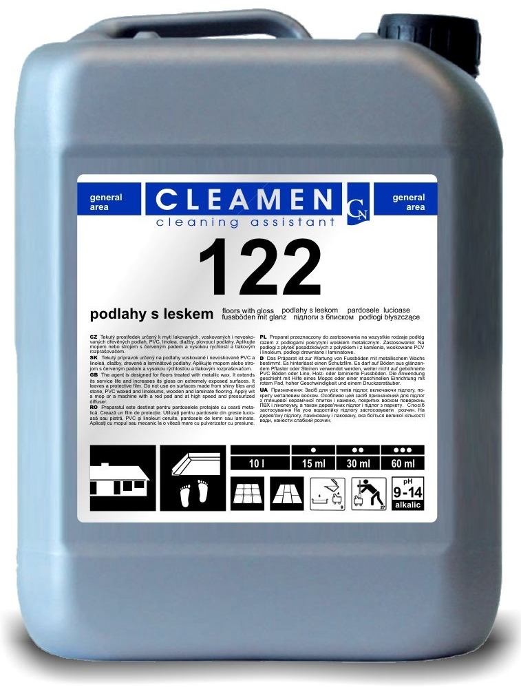 Cleamen 122 na podlahy s leskem 5 l