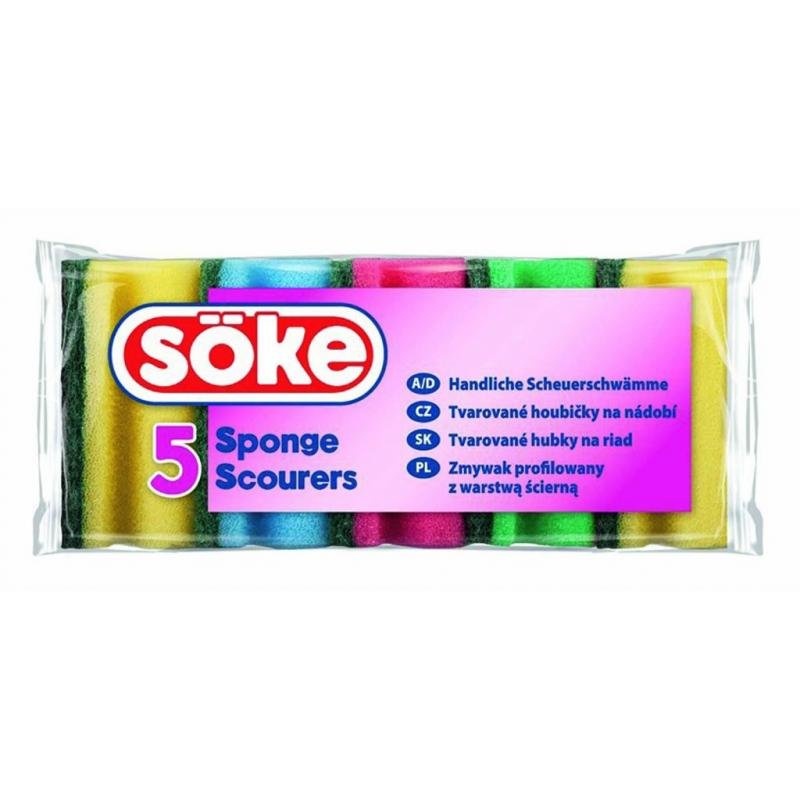 SÖKE Houbičky na nádobí tvarované 5 ks