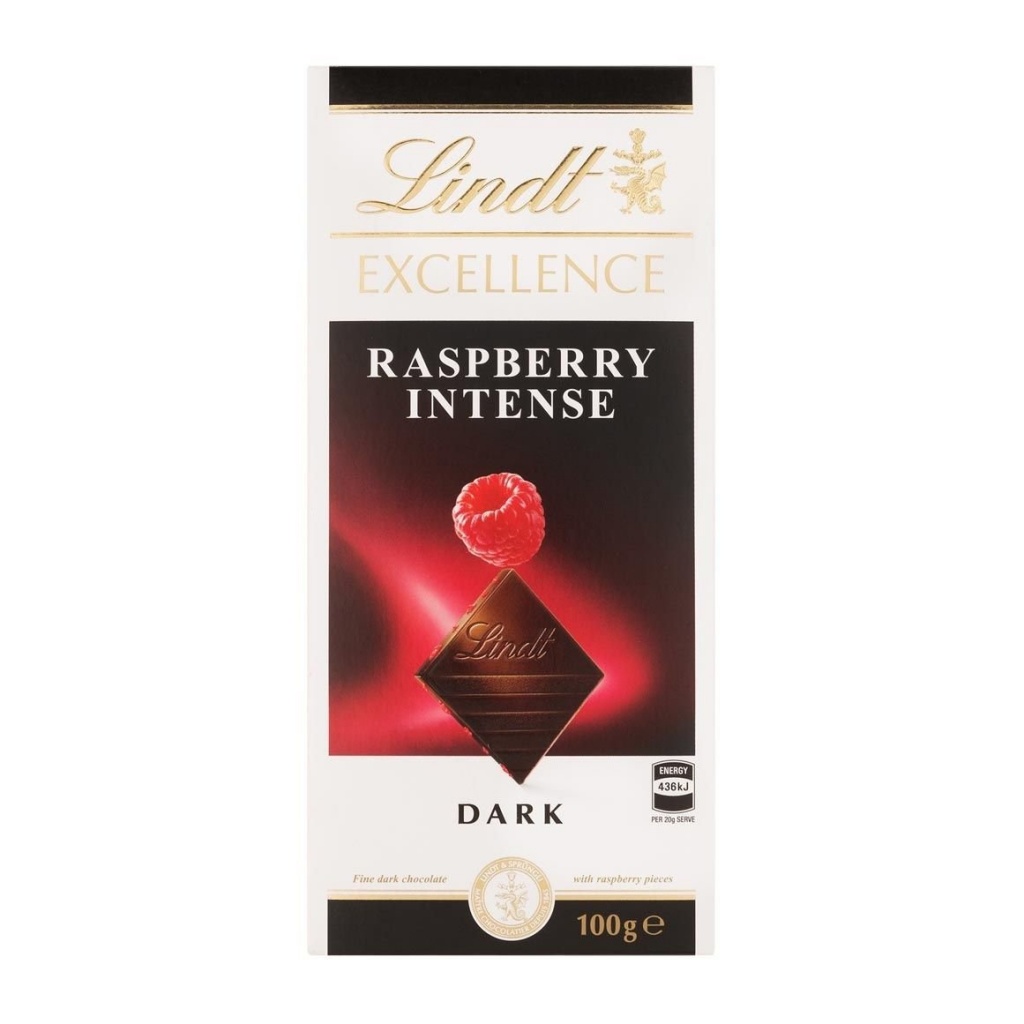 Lindt Excellence Raspberry Intense 100 g
