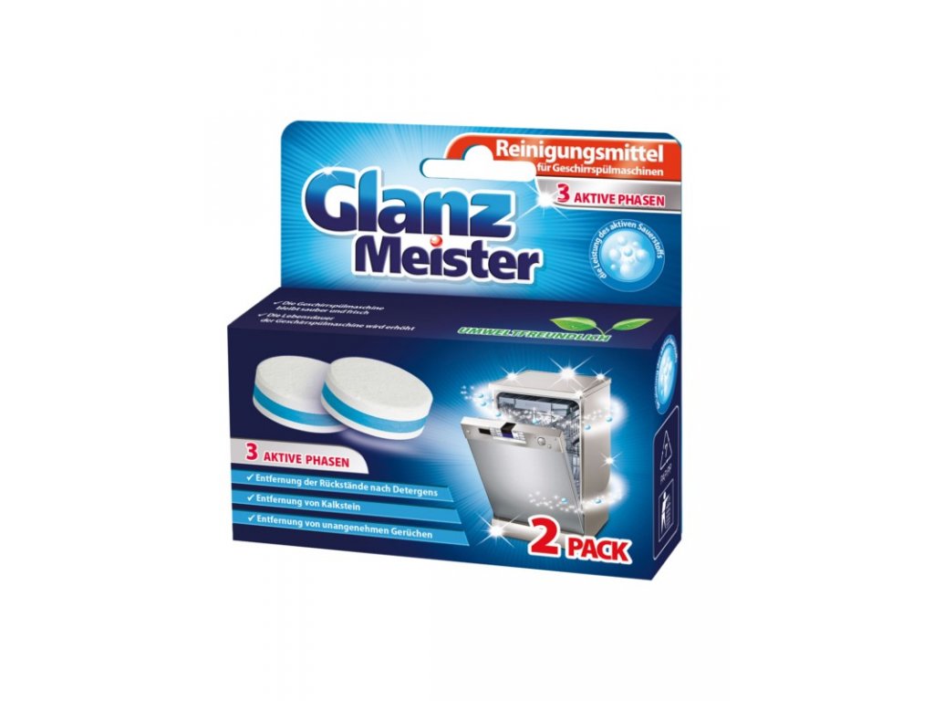 Glanz Meister čistič myčky nádobí tablety 2 ks 
