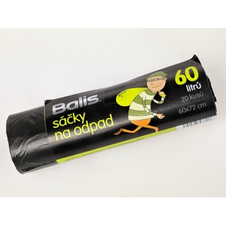 Sáčky na odpad 20 ks 60 L  Balis
