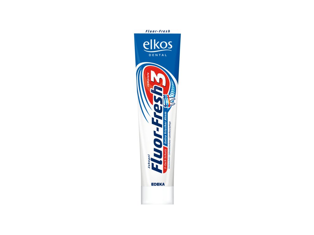 Elkos Fluor - Fresh 3 zubní pasta 125ml 