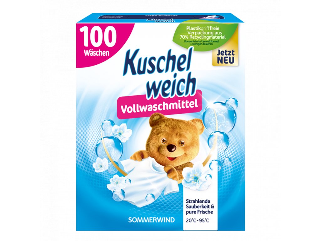 Kuschelweich Waschmittel Sommerwind Prášek na praní se svěží vůní 100 PD