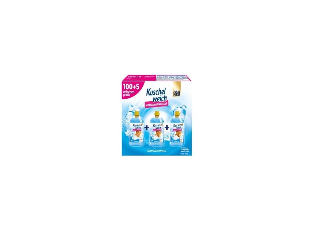Kuschelweich prací gel 3x1,925L - 105W Sommerwind universal 