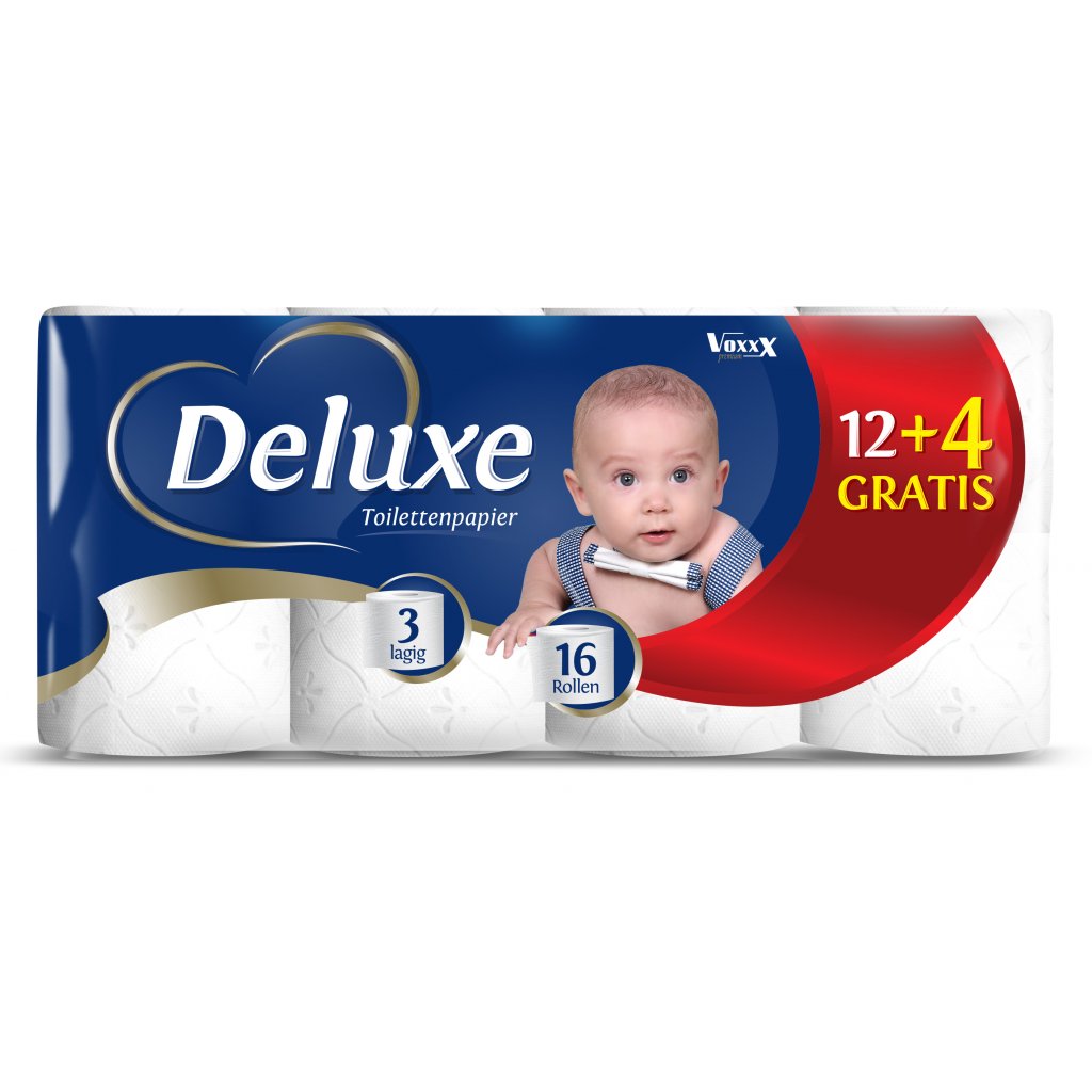 Deluxe Toaletní papír 16rolí - 3vrstvý 
