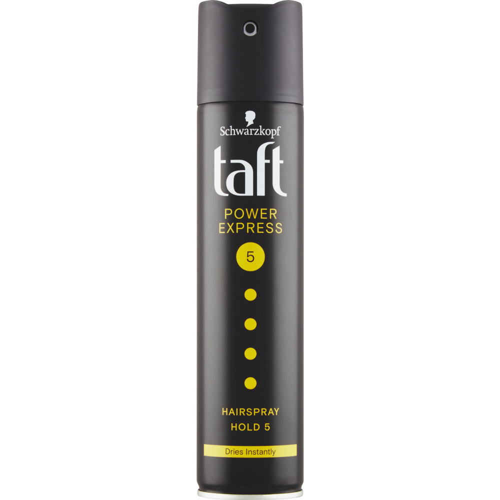 Taft Power Express, lak na vlasy mega silná fixace, síla fixace 5, 250 ml 