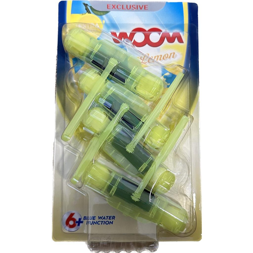 wOOm WC závěska 4x50g barvící - Lemon 