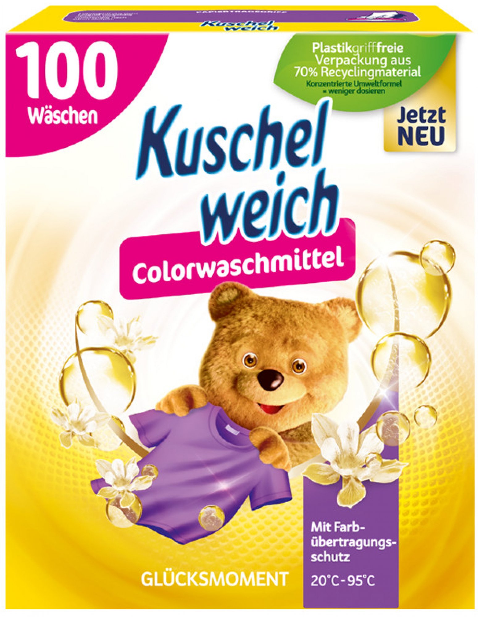 Kuschelweich prací prášek na barevné prádlo Štastný monent 100 PD 5,5 kg