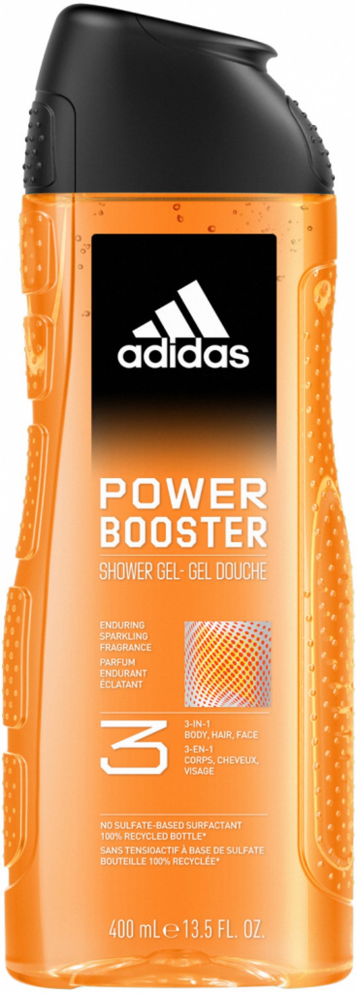 Adidas Power Booster energizující sprchový gel 3 v 1 400 ml