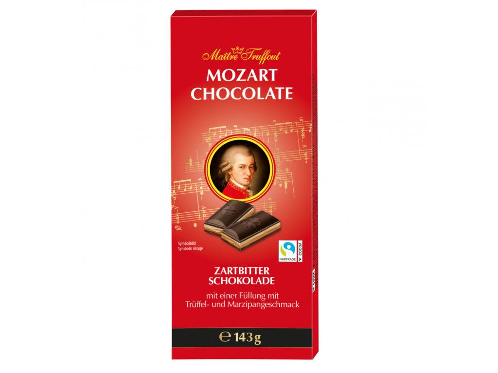Maitre Mozart Chocolate - hořká čokoláda 143 g