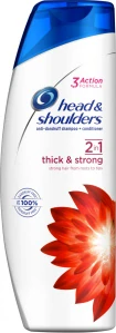 Head & Shoulders 2v1 Thick & Strong šampón proti lupům 360 ml