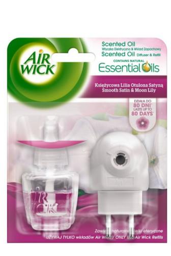 AIR WICK electric komplet Jemný satén a měsíční lilie 19 ml