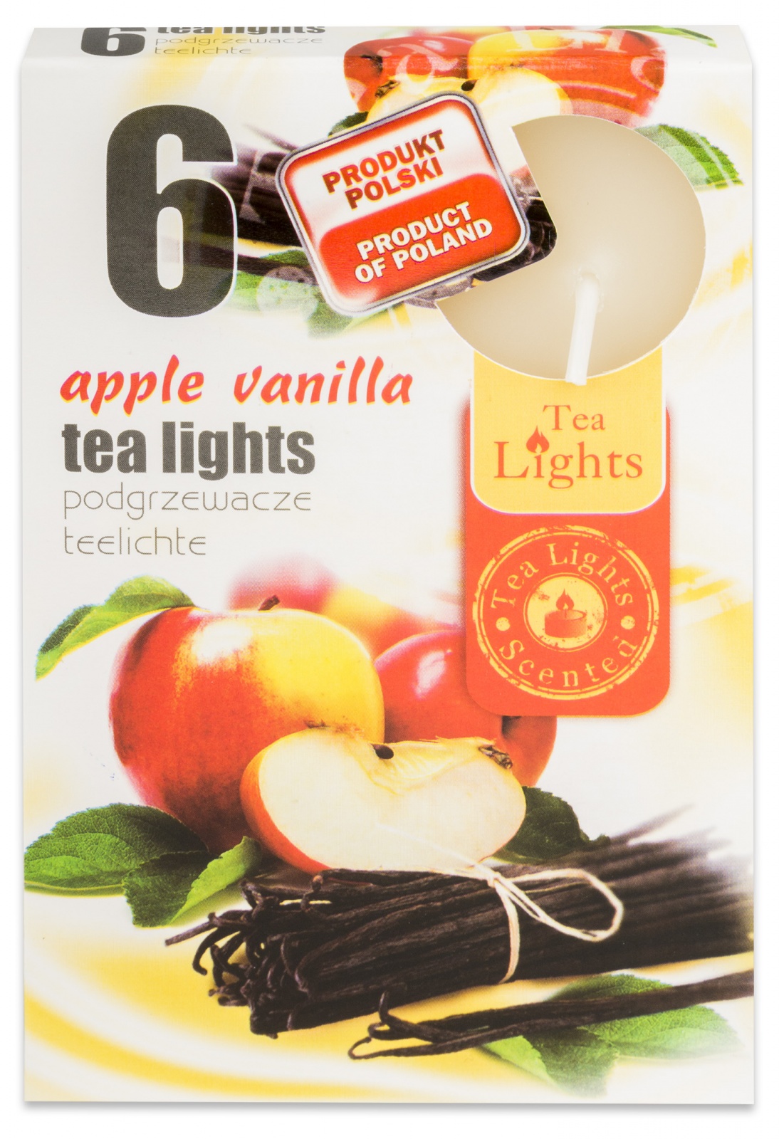 Admit Tea Lights Apple Vanilla 6 ks