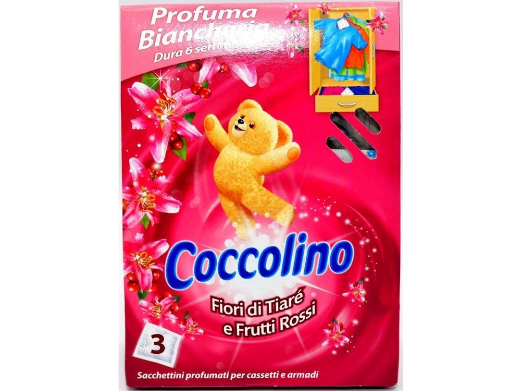 Coccolino voňavé sáčky do prádla fruitti rossi 3 ks 
