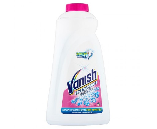 Vanish Oxi Action Crystal White tekutý odstraňovač skvrn na bílé prádlo 1 l